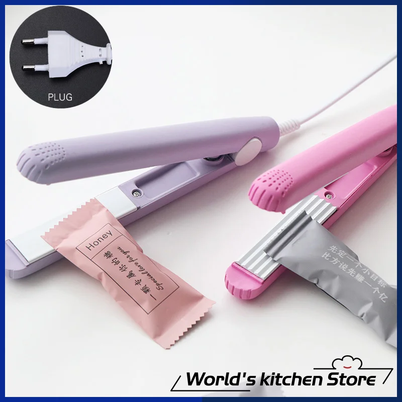 

Портативная мини-машина для термозапечатывания, пищевой вакуумный упаковщик, пластиковый импульсный упаковщик, бытовые зажимы для пакетов...