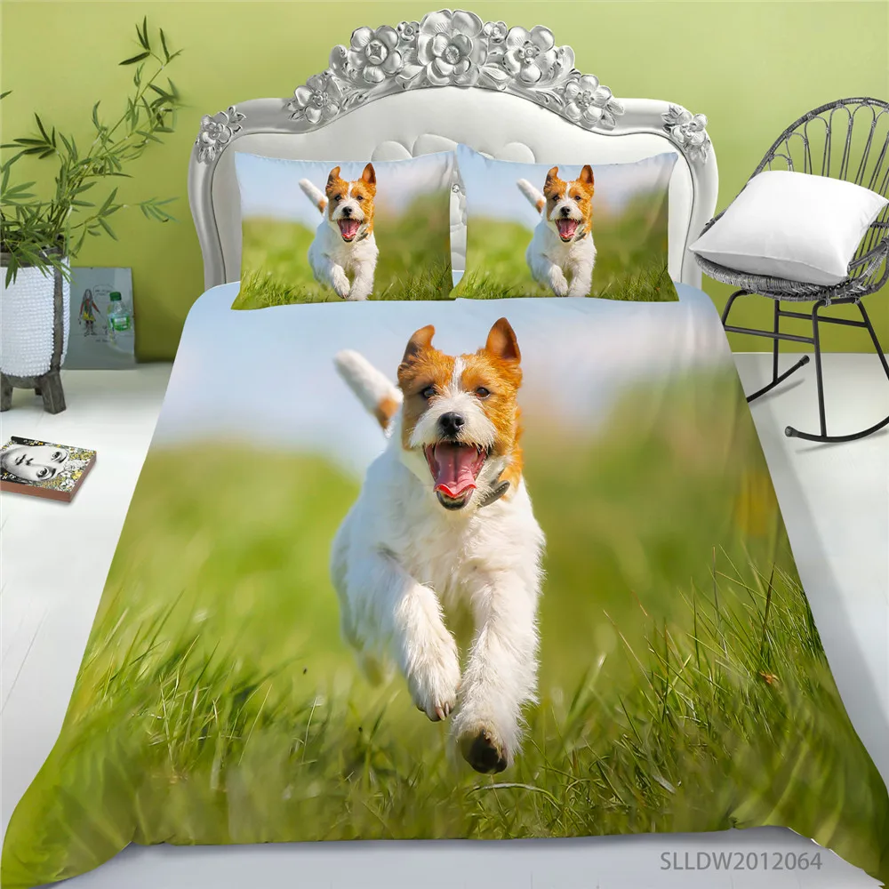 Online Juego De Fundas De Edredón De Lujo 3D Para Perro, Bonito, 2/3 Uds., Individual Tamaño Doble Reina Rey, Conjunto De Cama Moderno, Almohada, Regalos De Cama únicos