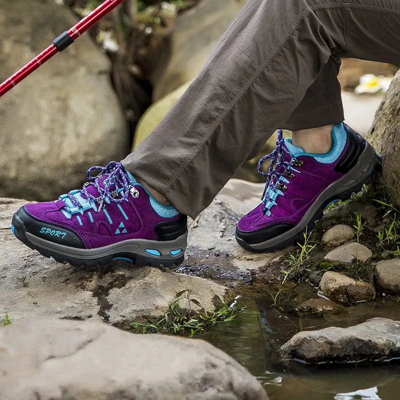 Camel Jinge Brand Breathable Hiking Shoes Men Couples Non-slip Rock Trekking Shoes Men Red Outdoor Protect Chunky Sneakers Women