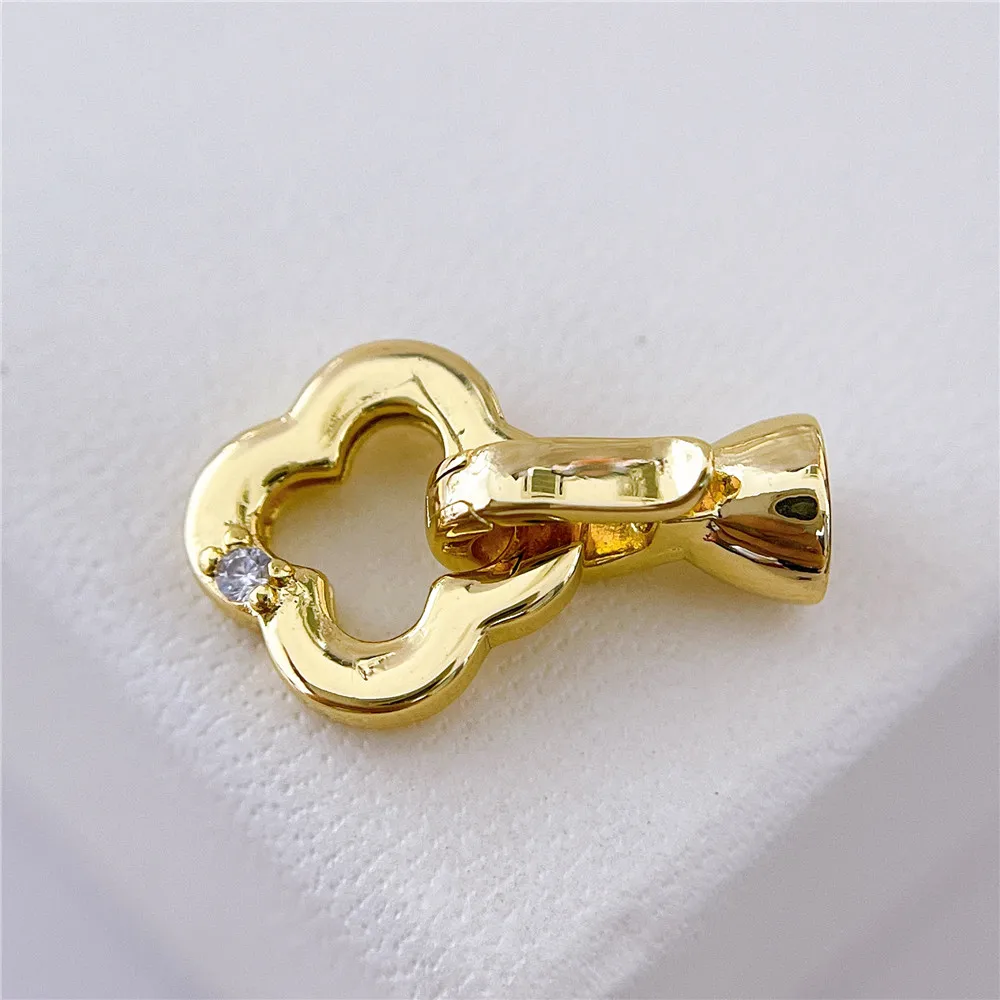 

Free Shipping 18k Real Gold Plated Pearl Bracelet Clasp Beads High Quality for DIY Jewelry Making Fastening Findings Accessories