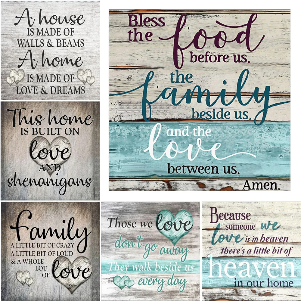 Алмазная картина 5D сделай сам Набор для вышивки крестиком с надписью Love мозаика