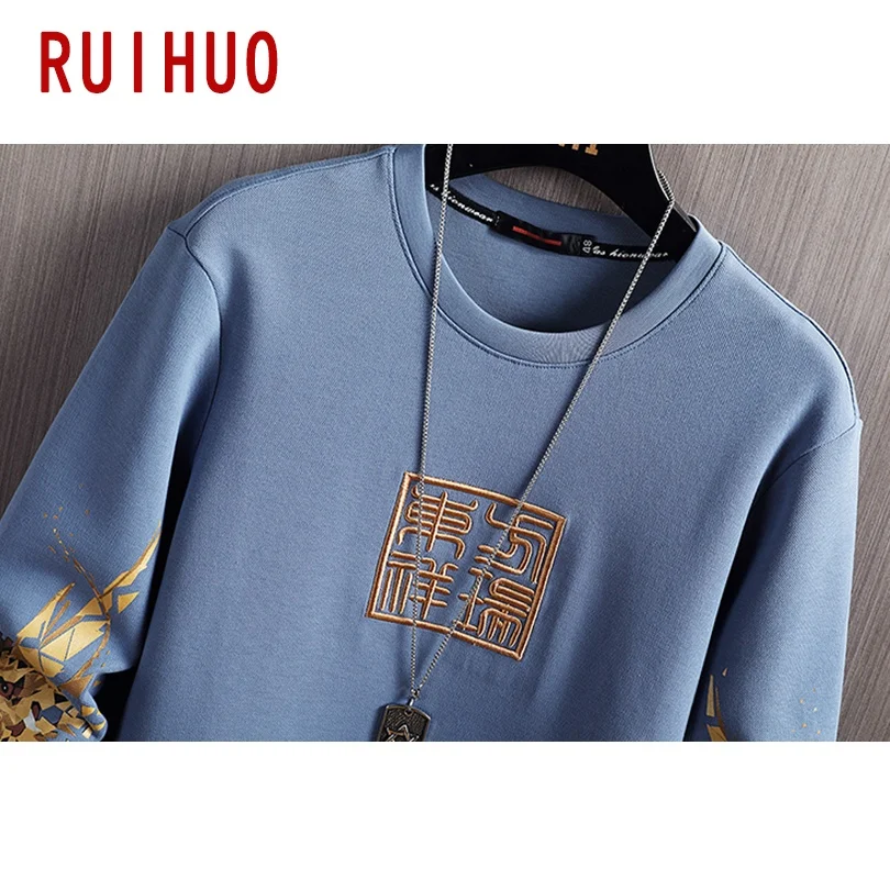 Мужской свитшот с принтом дракона размеры до 3XL | Мужская одежда