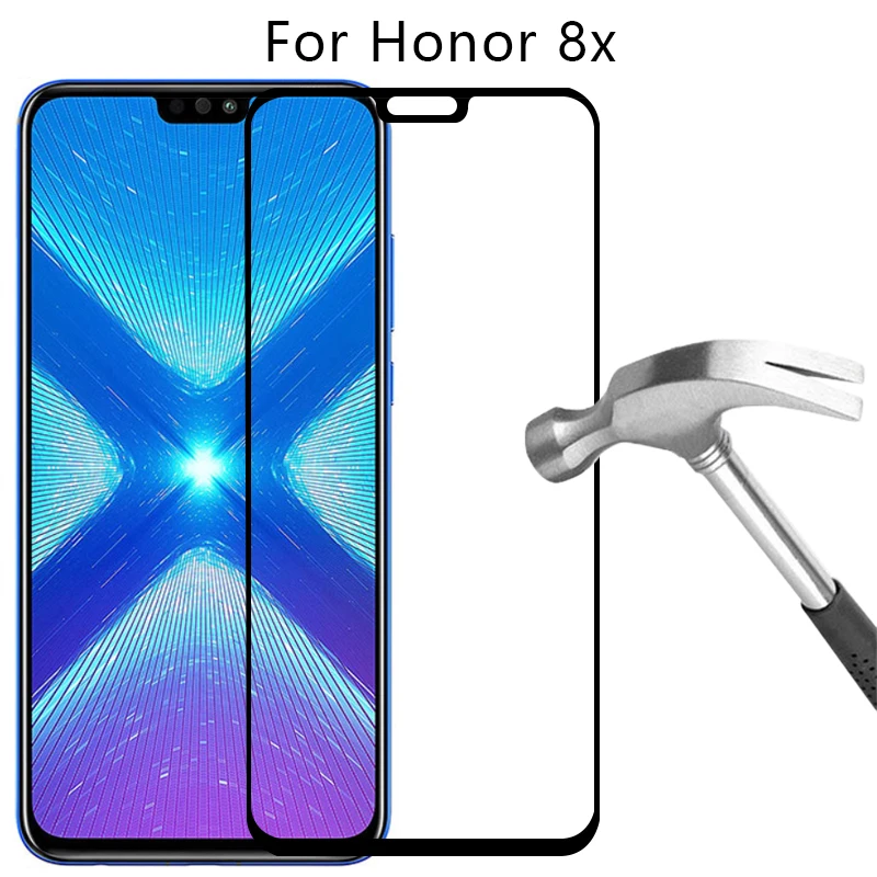 

protective glass on honor 8x screen protector tempered glas for huawei honor8x honer onor 8 x x8 safety film huawey huwei hawei