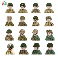 kids toys 10pcslot ww2 military us figures building blocks 4 sides printing soldiers bricks toys for kids birthday gifts