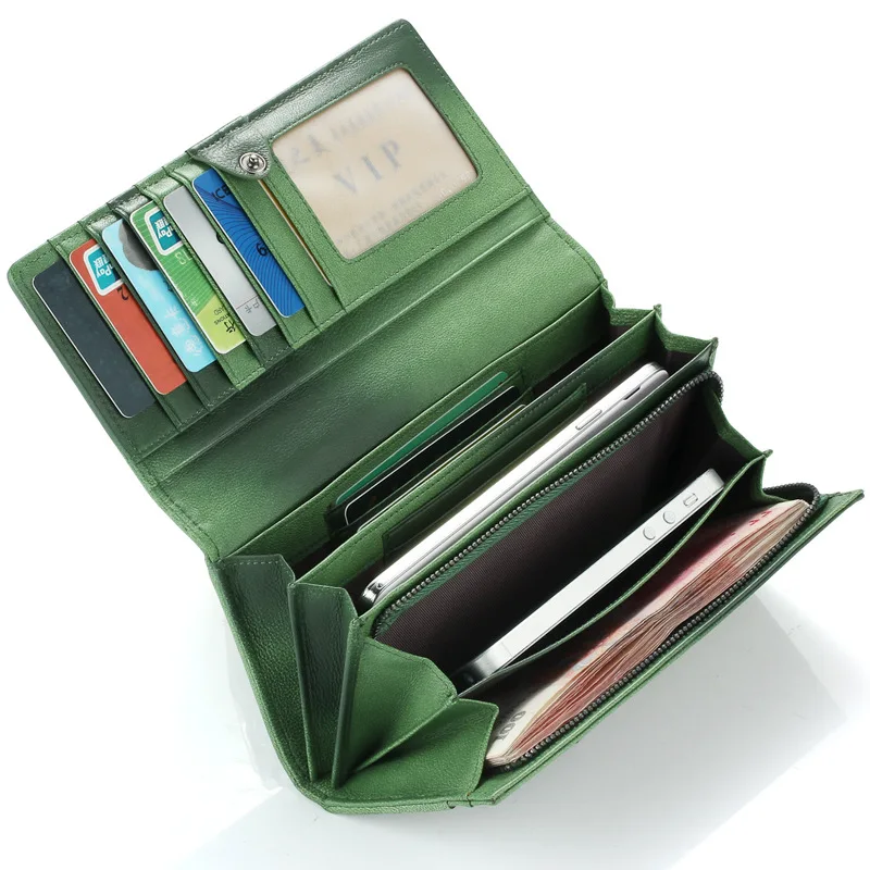 Кожаные женские кошельки из овчины ручная трикотажная сумка полиэстера | Багаж и