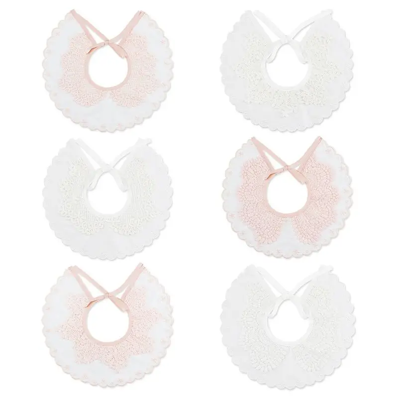 Детский нагрудник кружевное цветочное украшение слюнявчик нагрудники для