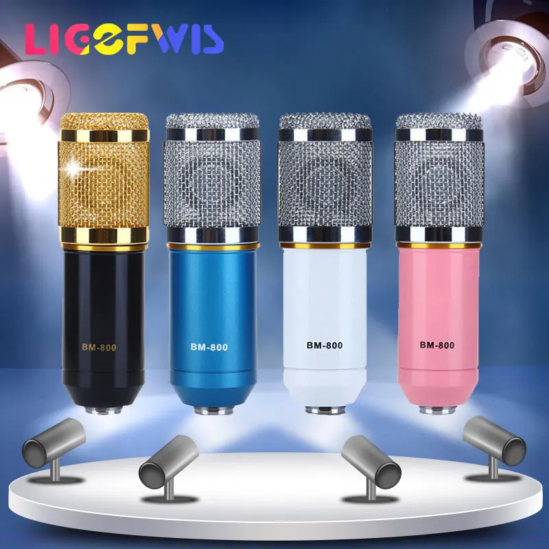 Профессиональный конденсаторный микрофон BM800 студийная звукозапись подставка