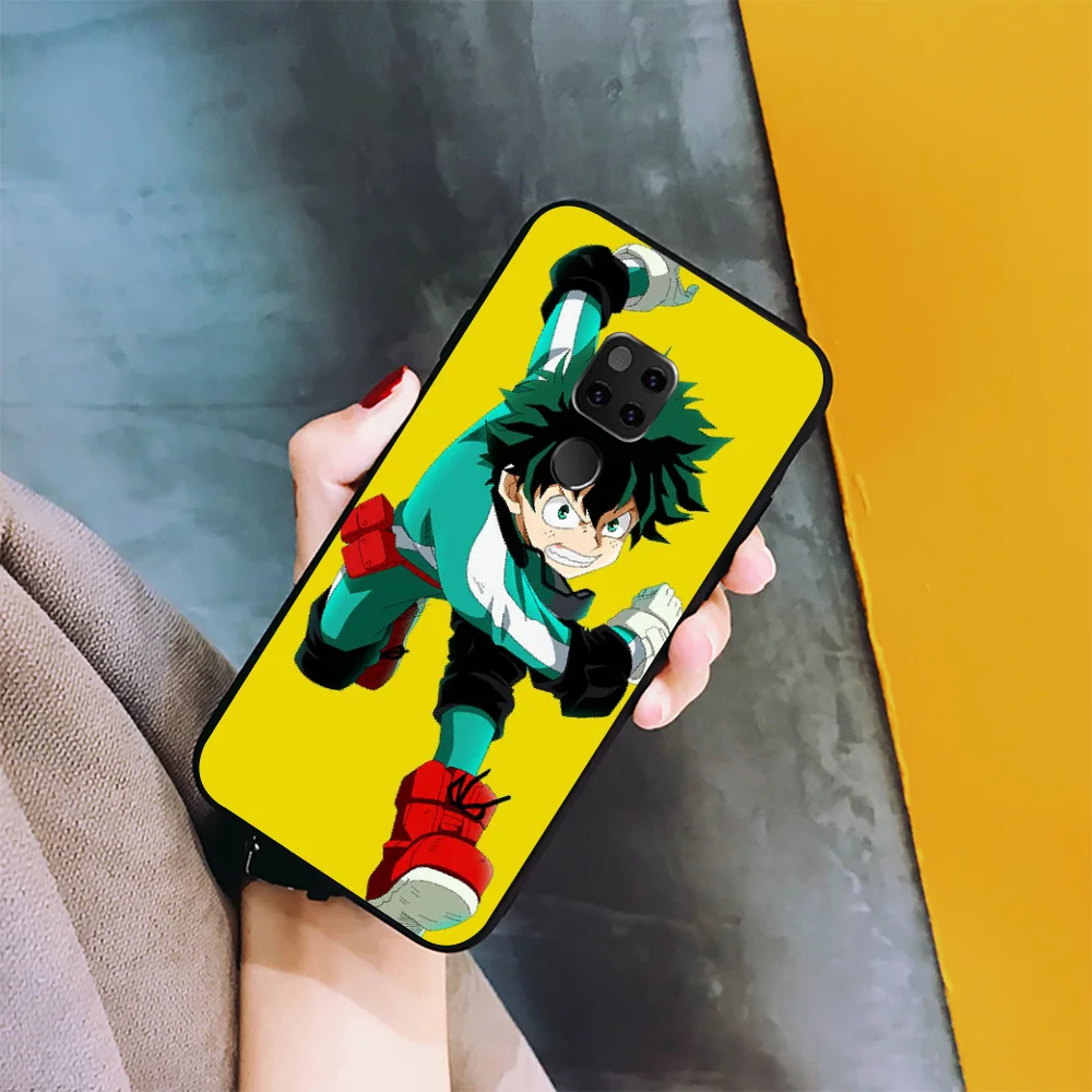 

NBDRUICAI my hero academia Black TPU Soft Phone Case Cover for Huawei Honor 10 9 8 8x 8c 9x 7c 7a Nova 3 3i Lite Y9 Y7 Y6
