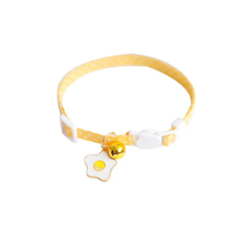 Ошейник для кошек и собак регулируемый с изображением яичницы | Дом сад