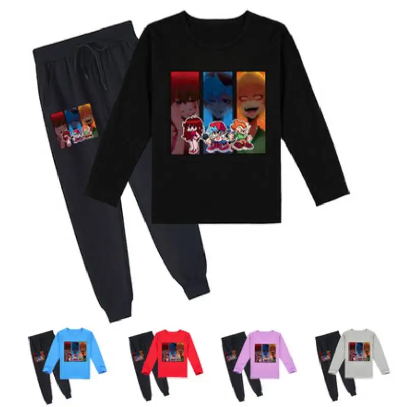 

Video Game Friday Night Funkin Clothes Kids Long Sleeve Top+Jogging Pants 2PCS Sets Girls Boutique Outfits Baby Boy Clothes Set