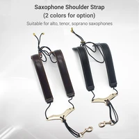 adjustable saxophone shoulder strap sax leather strap for altotenorsoprano saxophones