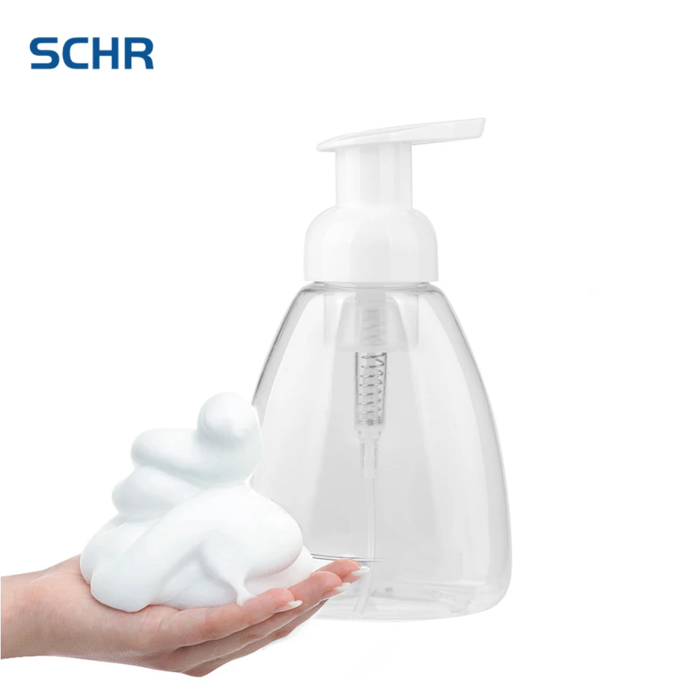 

1pc Clear Foaming Bottle 250ml Foaming Soap Dispenser Pump Soap Mousses Liquid Dispenser Shampoo Lotion Shower Gel Foam Bottles