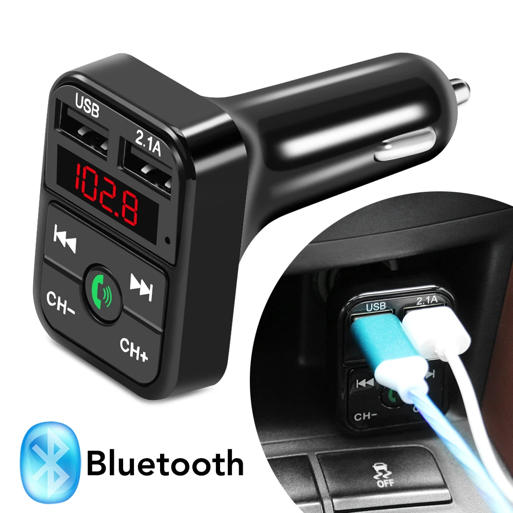 Автомобильный MP3-плеер с FM-передатчиком 2 USB-порта комплект беспроводной связи