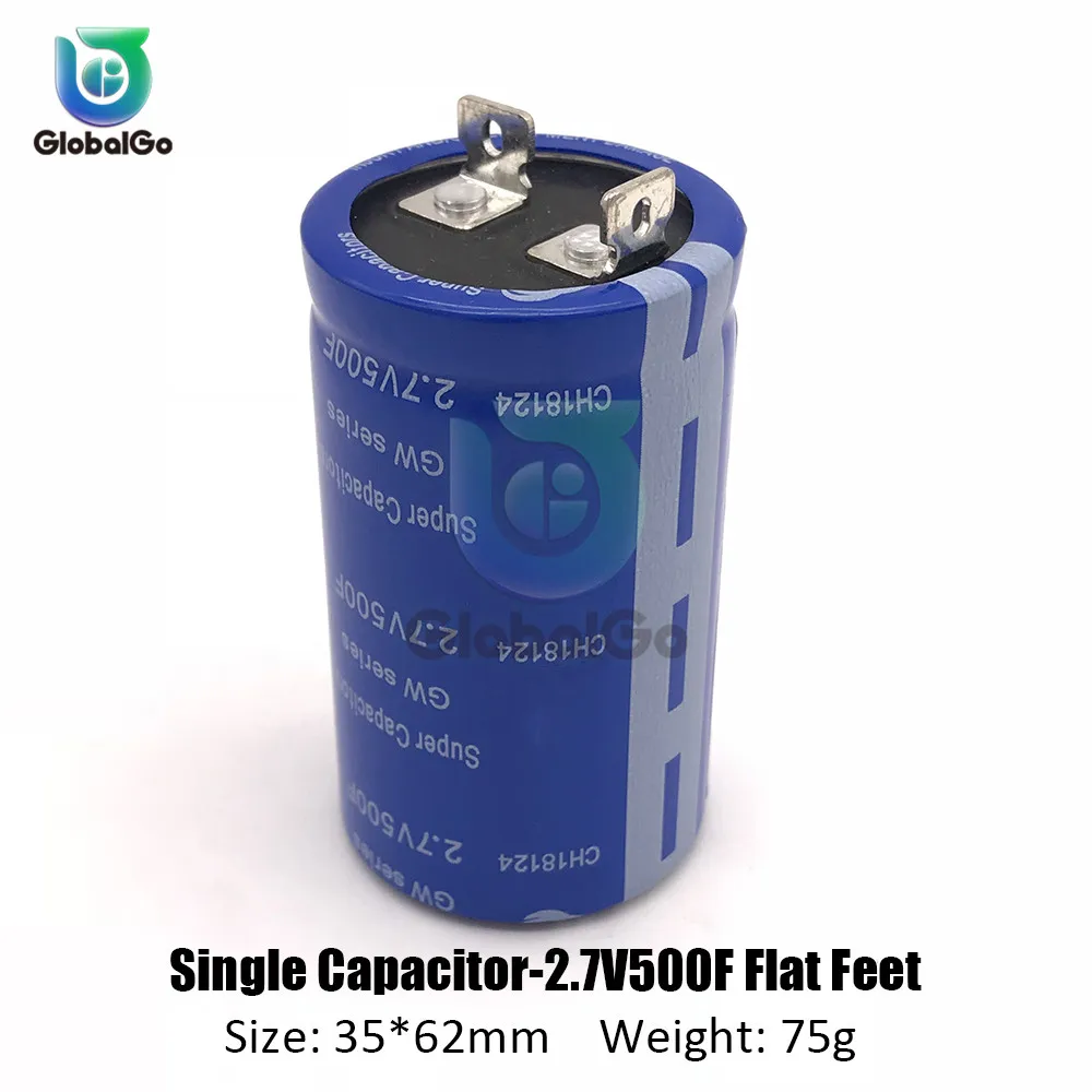 2.7V-500F 2.7V-360F 2.8V-600F 2.85V-700F сверх яркий конденсатор Батарея для игрушечных автомобилей Мотор Умный домашний источник энергии конденсаторы 2pin
