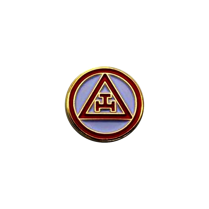 Значок на лацкан Masonic Золотая брошь в форме арки Подарочные значки с клатчем