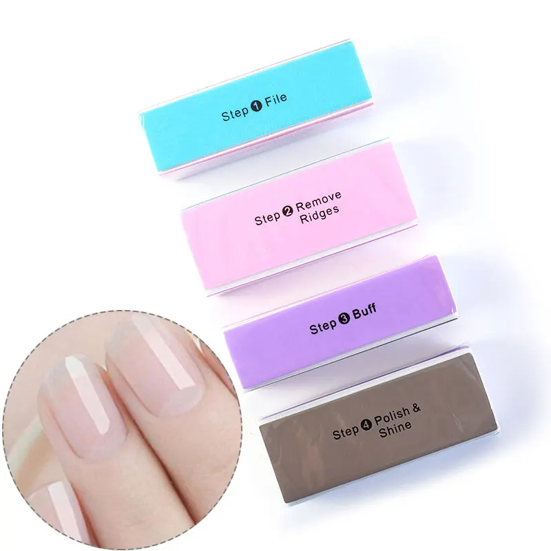 

4 Ways Buffer Buffing Sanding Files Mini Acrylic Pedicure Manicure Polish Nail Buffer Buffing Block Nail File Tools