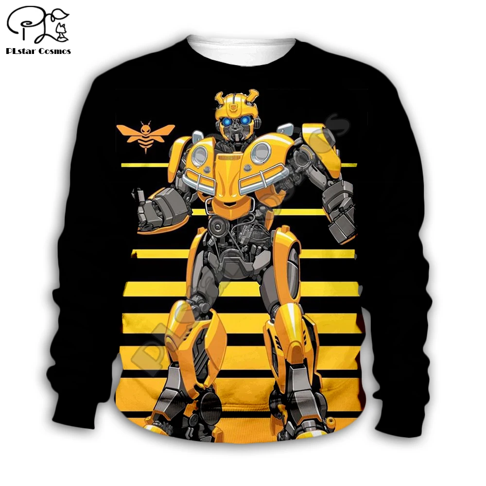 

Kid Children cartoon Bumblebee Print transformation 3D Hoodies Jacket baby boy Girl Pullover Long Sleeve Sweatshirt tracksuit 04