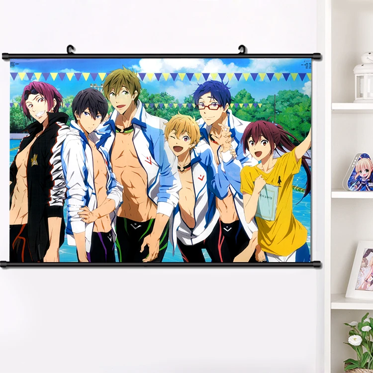 Аниме бесплатно! Харука Тачибана Макото Косплей прокрутки плакат манга