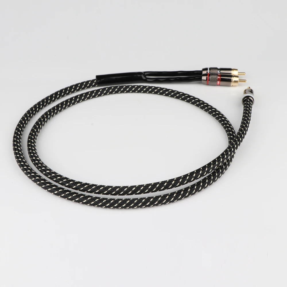 Кабель HiFi аудиокабель RCA аудиосигнальный провод штекер 3 5 мм Aux преобразователь