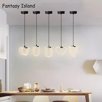 1 0m modern led pendant light lamp acrylic 8w ac90 260v geometry luxury indoor bedroom living room hallway art decoration