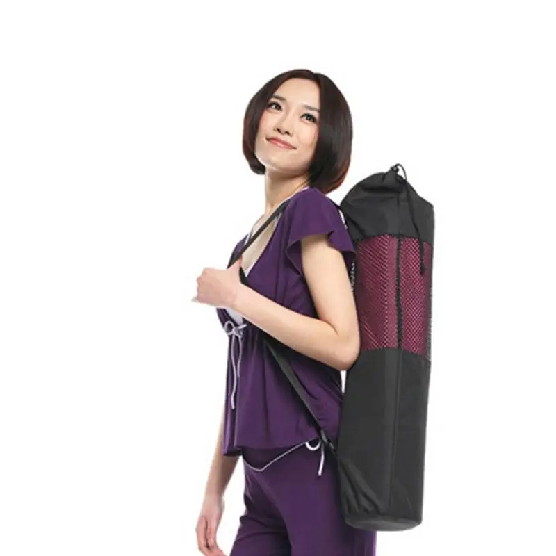 

Yoga Mat Carrier Bag Nylon Mesh Adjustable Strap Washable Exercise Bag Fitness Body Building Sports Entertainment