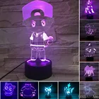 Аниме Фигурка Покемон 3D светодиодный пепепельный кеток Magikarp храп освещение Декор домашние экшн-игрушки набор джигглиффи лампа Модель фигурка кукла