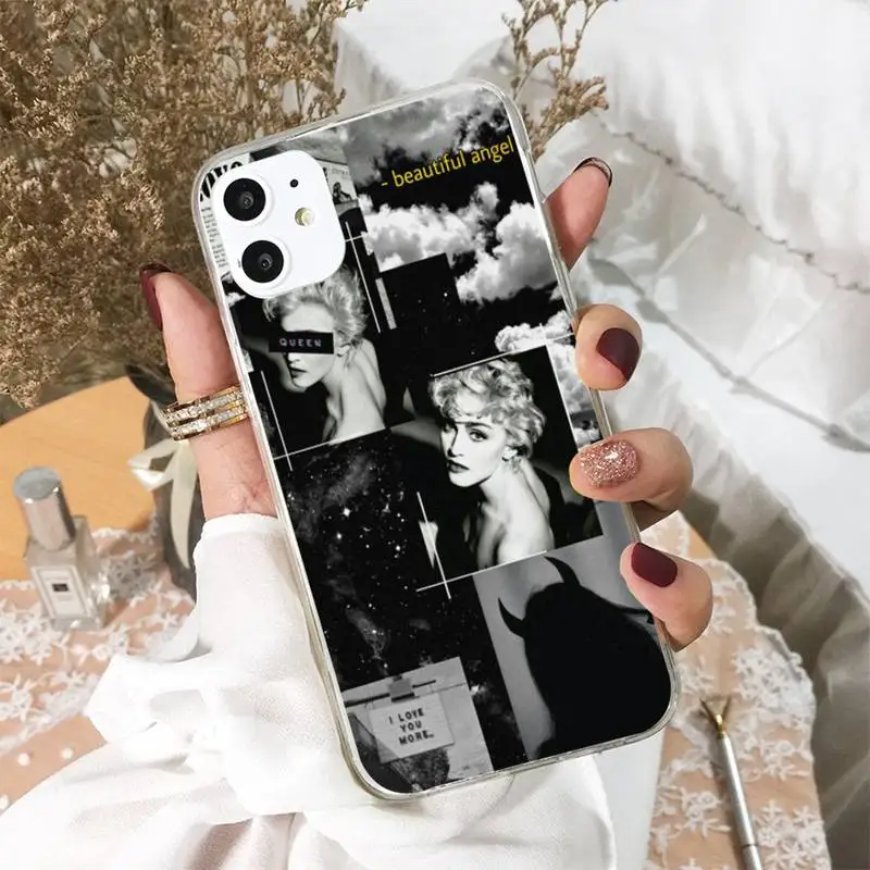 

Madonna Phone Case For iphone 5s 6 7 8 11 12 XSMAX XR pro plus mini se2020 Cover Fundas Coque