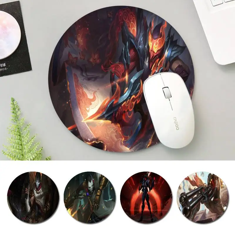 

Cheap LOL Jhin Mouse Mat Round Size Rubber Mouse Pad Gaming Player Desktop Pad Computer Laptop Mouse Pad
