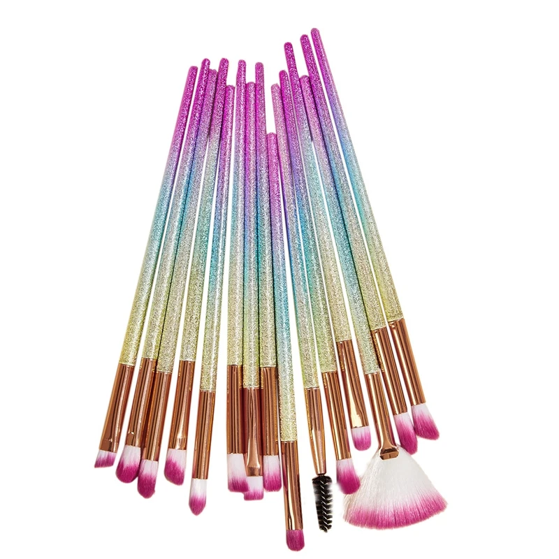 

Кисти для макияжа, 15 шт., набор кистей для макияжа, синтетические Контурные консилеры, кисти для основы, пудры, теней для век, кисти для макияж...