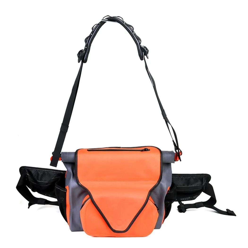 

1pc Fly-Fishing Waist Pack Multifunction Outdoor Waist Bag Adjustable Shoulder Strap 40*33*10cm For Fishing Hiking Outdoor Bags