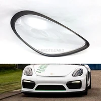 car headlight lens for porsche cayman 981 headlamp lens car replacement auto shell cover