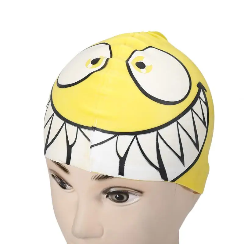 1 шт мультяшная силиконовая шапочка для купания дайвинга водонепроницаемая