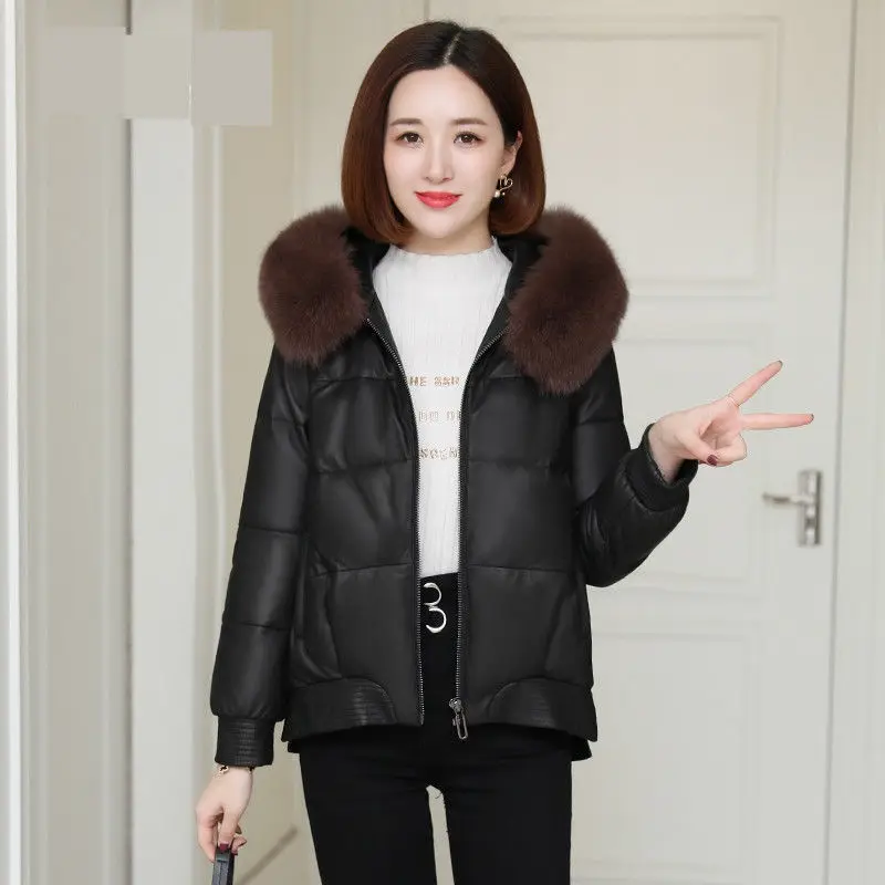 Женская зимняя мода 2021 короткие однотонные свободные пальто женская куртка с