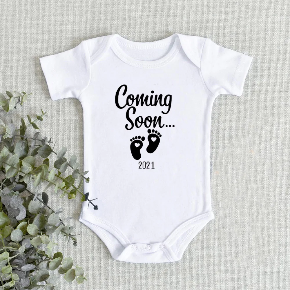

Coming Soon 2021 Newborn Baby Bodysuit Cotton Short Sleeve Body Baby Boy Girl Rompers Clothes Infant Onesies Jumpsuit