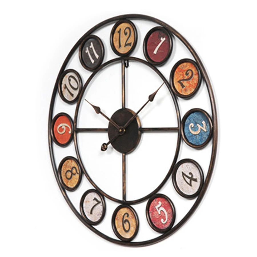 Большие настенные часы в современном стиле европейские украшения на стену ретро