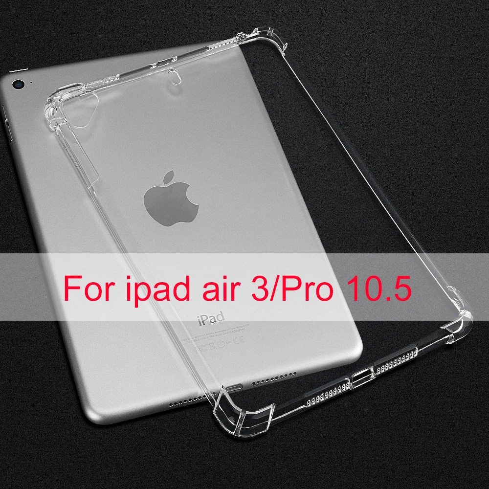 For air 3 pro 10.5 Essidi мягкий прозрачный чехол для IPad Mini 1 2 3 4 5 Tansparent противоударной защитной плёнки чехол для планшета из Уретанового термопластика для IPad 2, 3, 4 чехол для IPad Air 1 2 3 9,7 - Цвет: For air 3 pro 10.5
