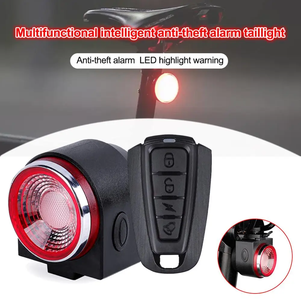 

SALE A8 Road Bike Anti-theft Alarm Lock Automatic Brake Cycling Taillight Remote Control Bicycle Rear Light MTB Wireless Bell