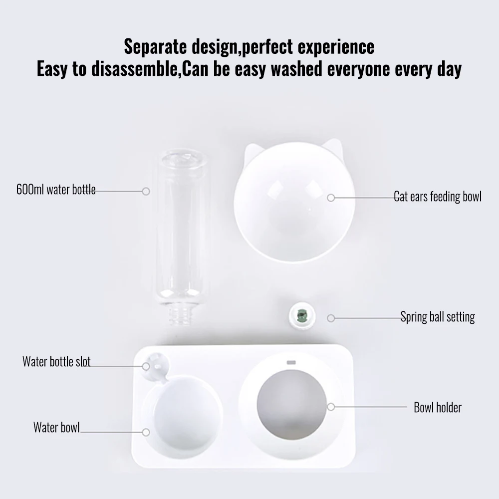 2 в 1 миска для питья кошек и собак миски домашних животных Кормушка кормов фонтан