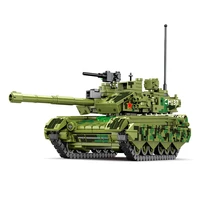 sembo military armored tracked tank vehicle model building blocks ww2 army weapons action soldier figures toys for children