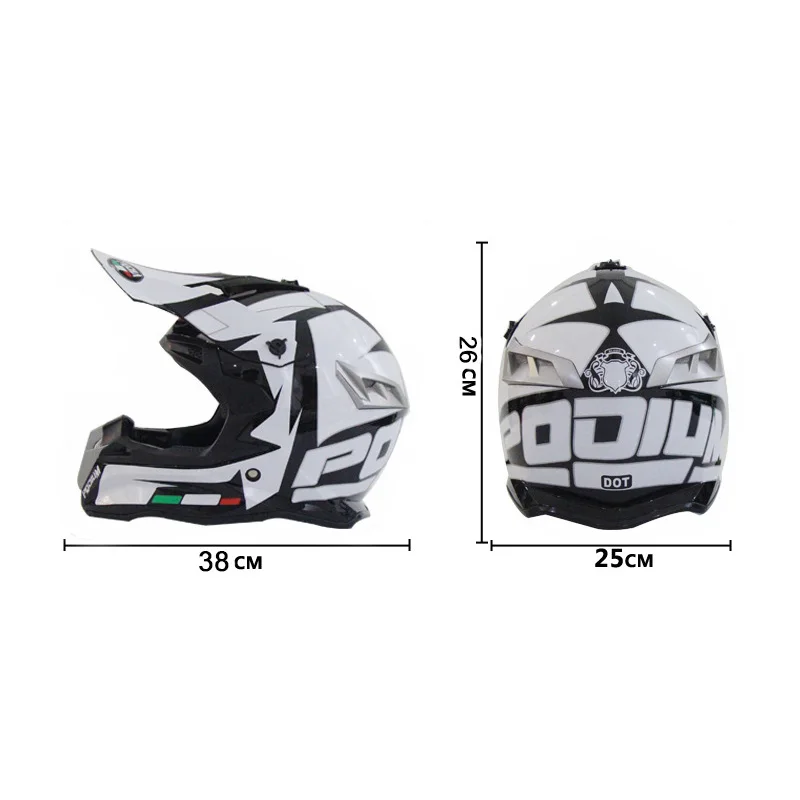 Профессиональный Гоночный moto крест шлем-каска moto крест hors маршрут Capacete moto Casco внедорожный мультфильм для взрослых и детей байкерские хел
