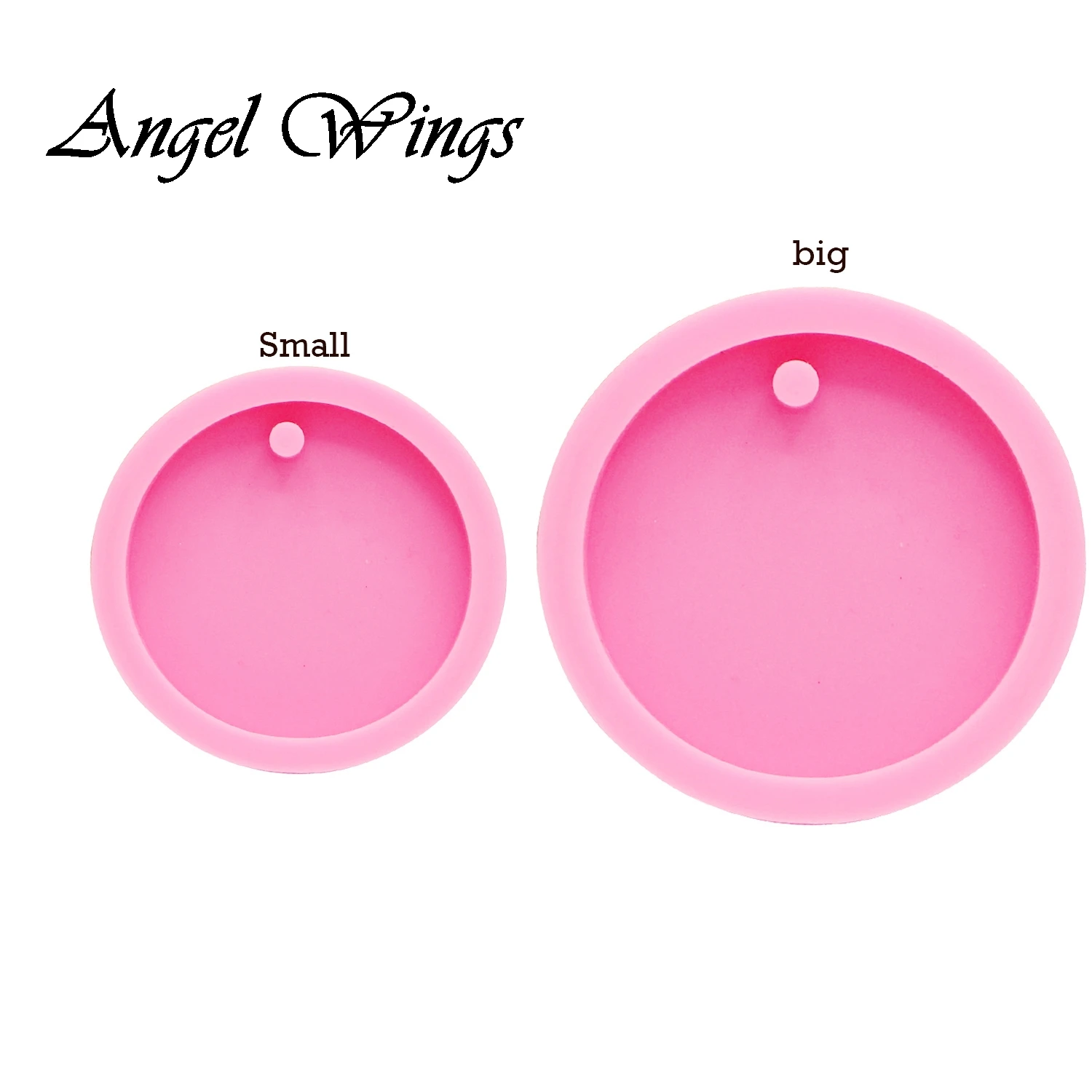 Блестящая круглая/круглая силиконовая форма для брелока Женская Ручная работа