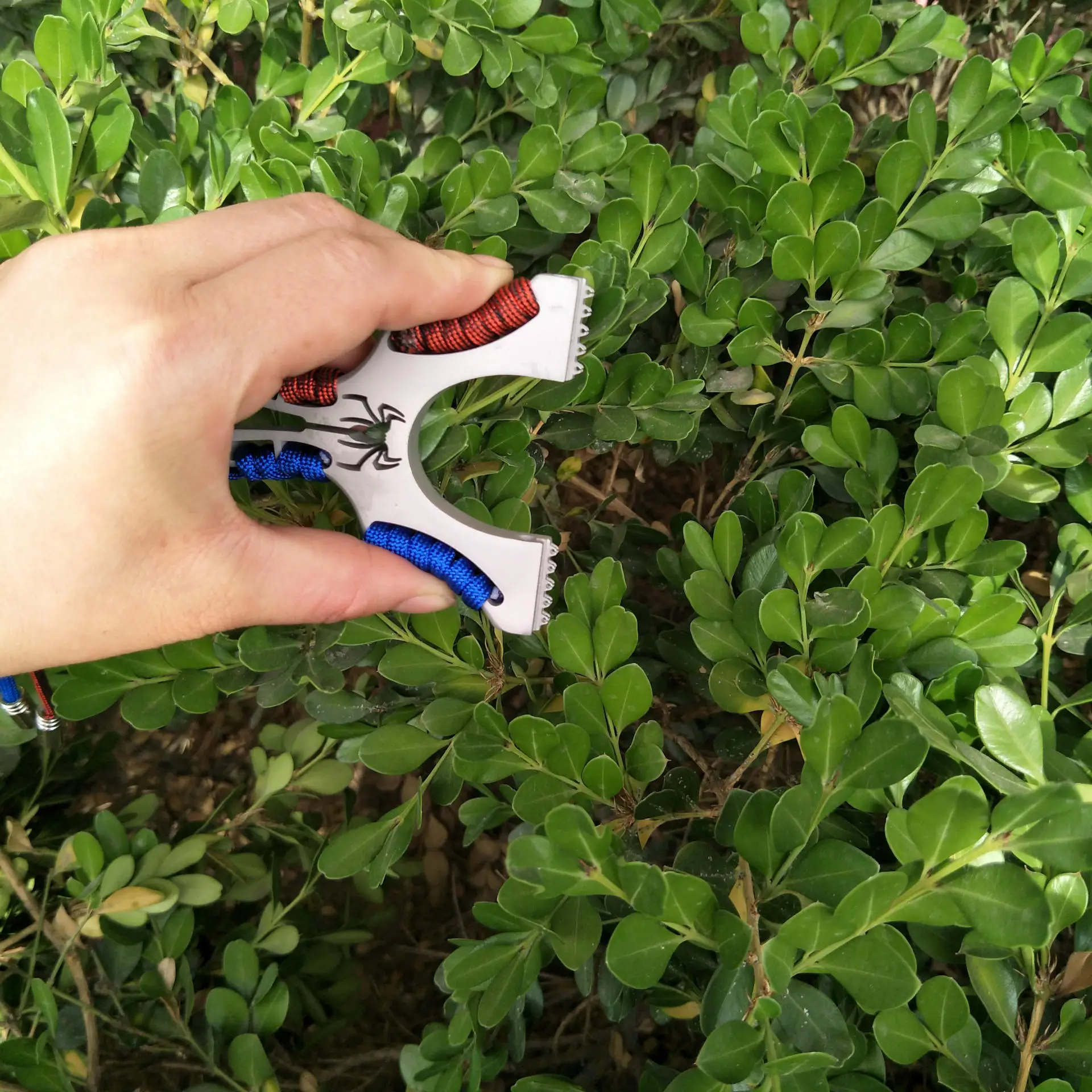 Рогатка-паук из нержавеющей стали с 3 резиновыми лентами для охоты и стрельбы |