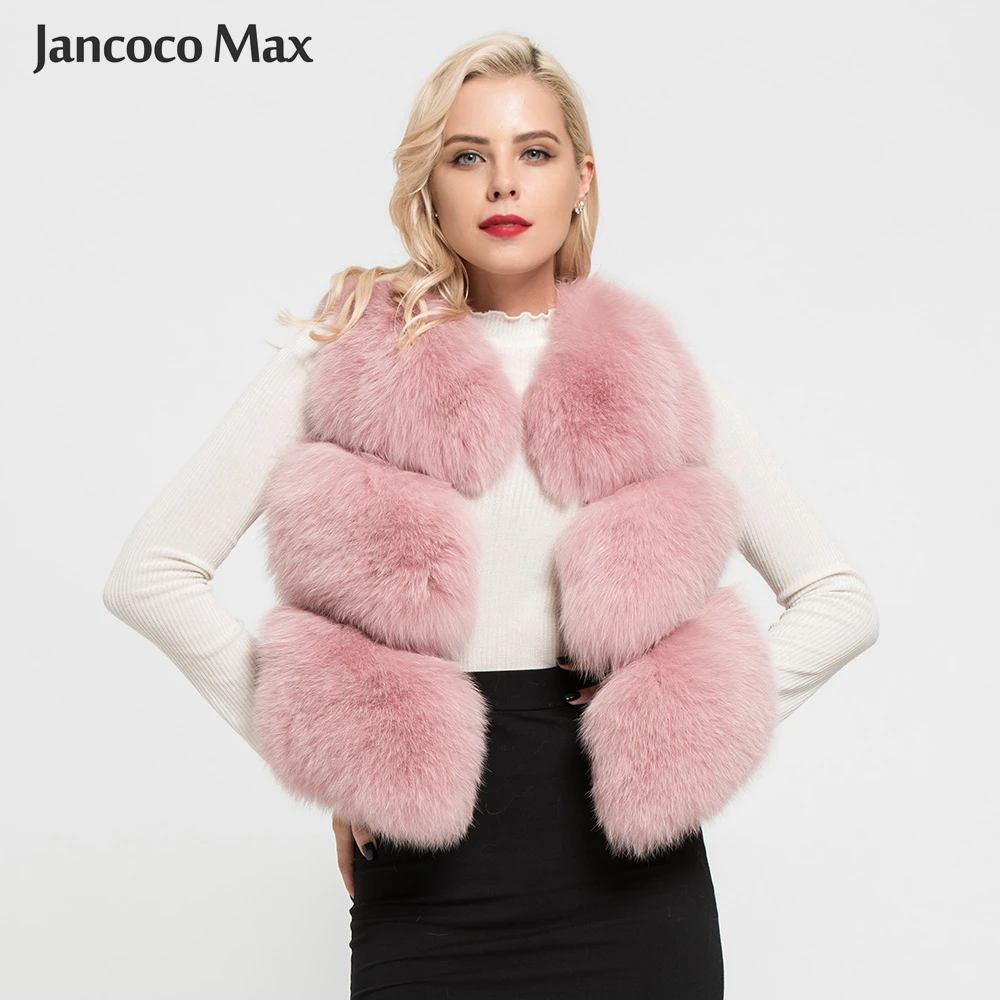 Новое поступление женский жилет из натурального Лисьего меха Модный Роскошные