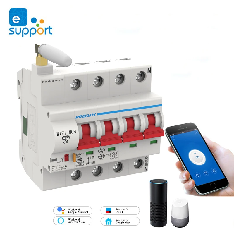 Смарт выключатель eWeLink 4P с поддержкой Wi Fi|Модули для умного дома| |