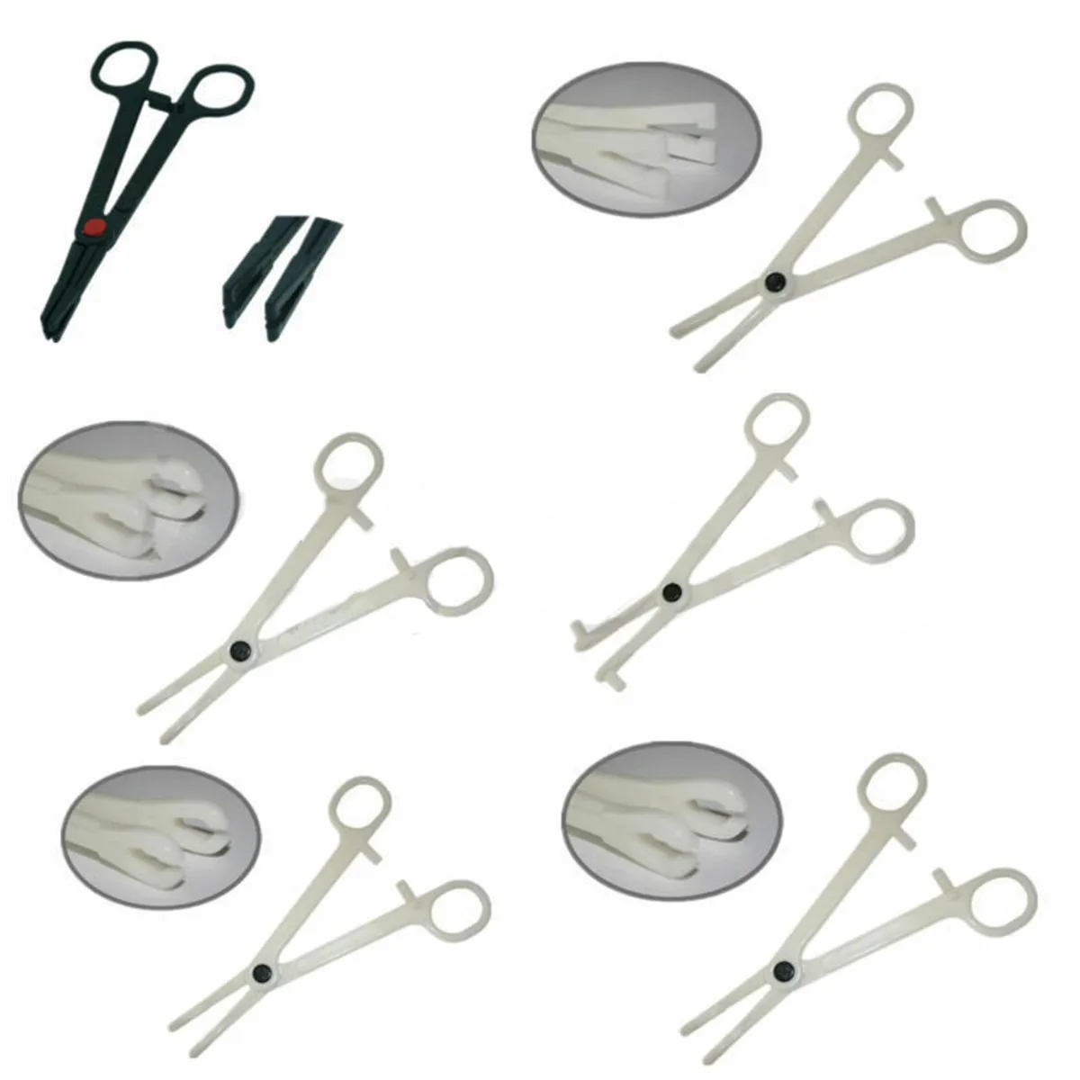 

Disposable Septum Forceps Clamp Plier Piercing Tool Supply 4 Styles