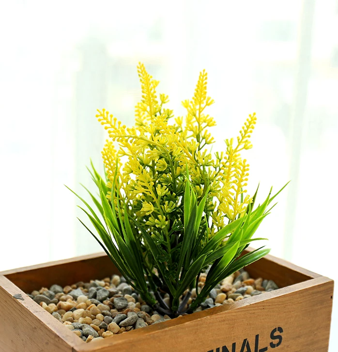 

Single 20cm Multi-head Corn Ear, Green Plants, High-quality Home Potted Bonsai Ornaments, Creative Office Desktop Plants DIY