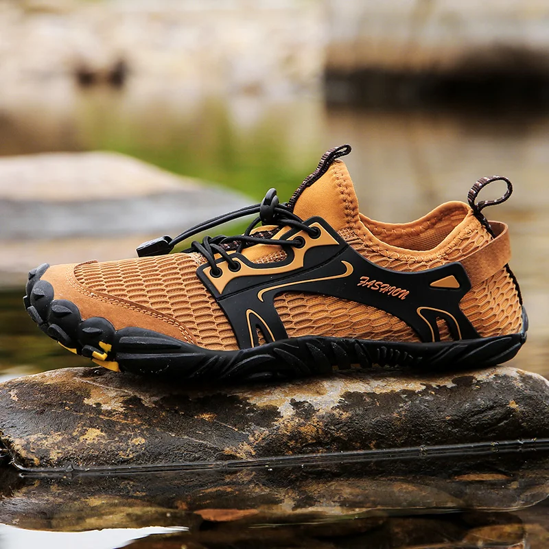 Sneakers Men Water Shoes Waterproof Barefoot Shoes Elastic Swimming Breathable Treking Shockproof Beach Outdoor Sports Quick Dry