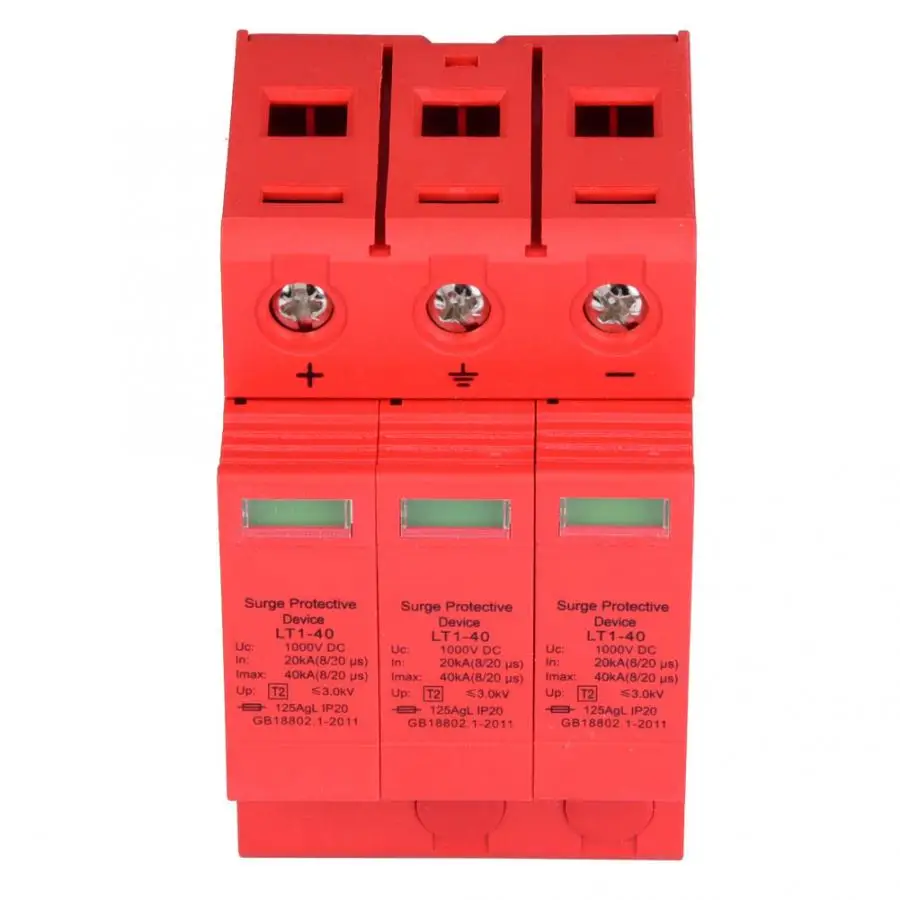 Устройство для защиты от перенапряжения SPD 3P 3.0KV 20KA/40KA Din Rail DC Power House стабилизатор