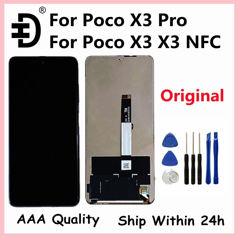

6.67" Original LCD For Xiaomi Poco X3 Pro LCD Frame Touch Screen Digitizer For Xiaomi Poco X3 NFC LCD Display M2007J20CG LCD