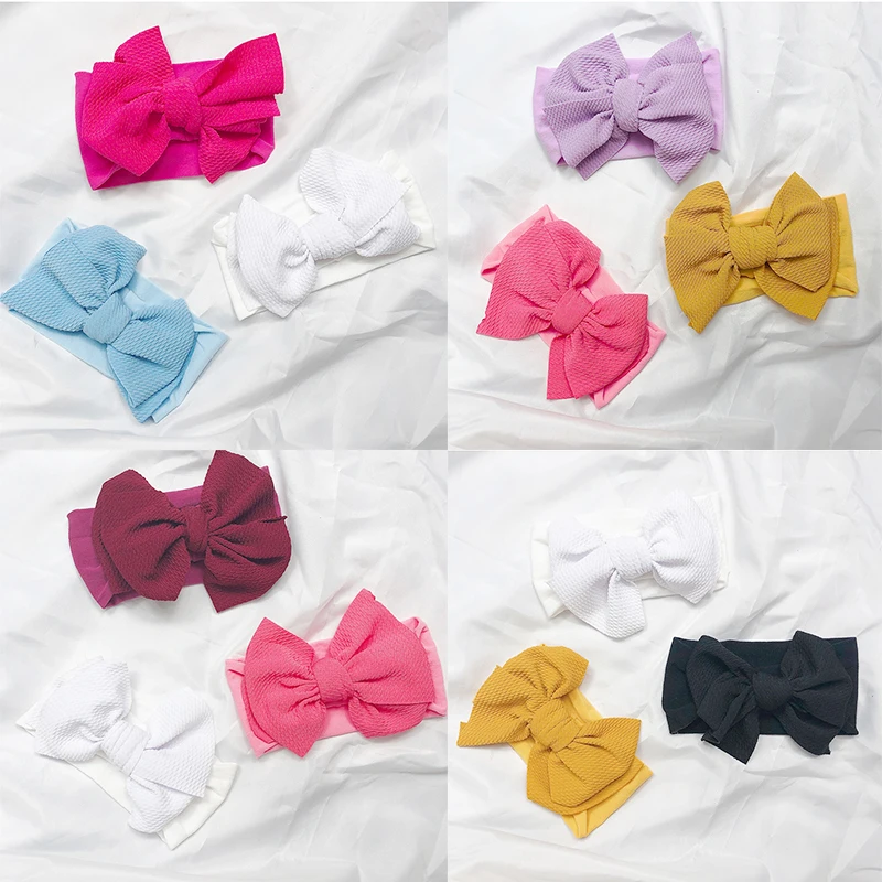 3Pcs/Set Baby Headbands For Newborn Hair Cute Bow Flower Elastic Headwear Kids Gifts Girl Accessories | Мать и ребенок